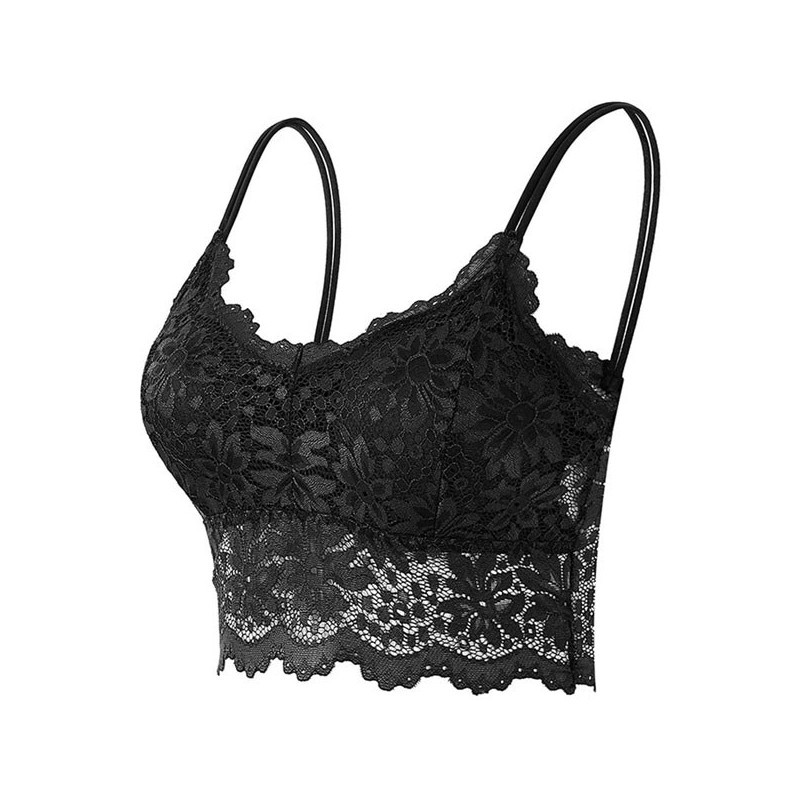 Soutien-gorge dentelles noire sans armature - Soutiens-gorge sexy pour travestis