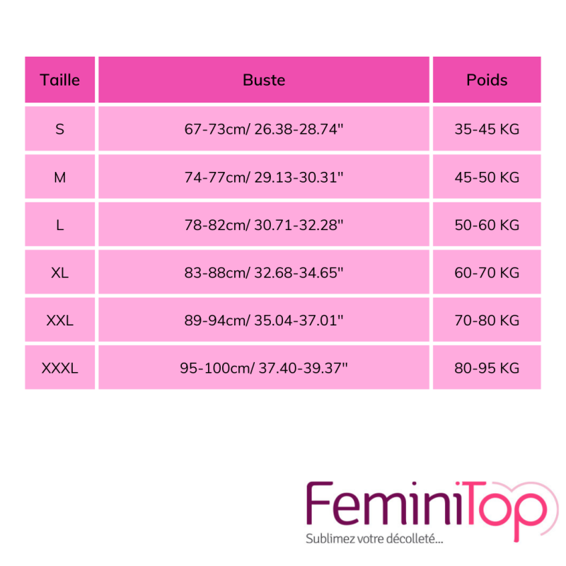 Brassière Push-up chair - Tous nos produits