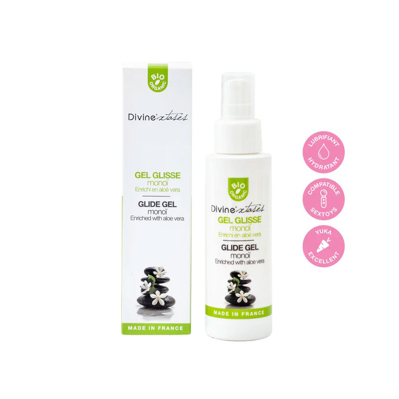 Gel Glisse Monoï Bio (100 ml) - Lubrifiants intimes pour travestis