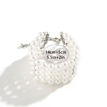 Bracelet manchette en perles - Bracelets pour travestis
