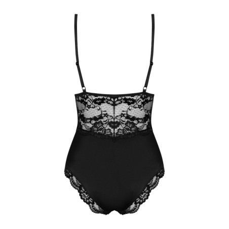 Body noir à dentelles - Body sexy pour travestis
