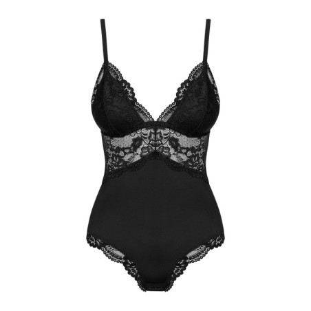 Body noir à dentelles - Body sexy pour travestis