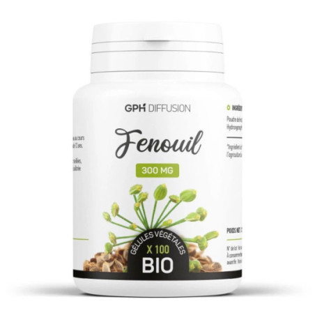 Fenouil Bio 200 gelules GPH - Pilules volume poitrine pour travesti
