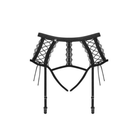 Porte-jarretelles lacets noirs - Portes-jarretelles pour travestis