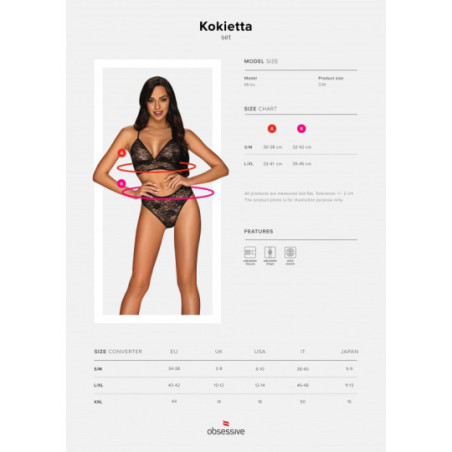 Ensemble Kokietta 2 pièces - Ensemble lingerie sexy pour travestis