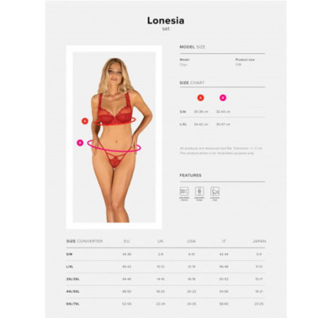 Ensemble Lonesia - Ensemble lingerie sexy pour travestis