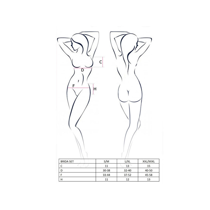 Ensemble Brida rouge - Ensemble lingerie sexy pour travestis