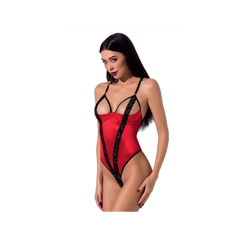 Body Rouge Femmina - Body sexy pour travestis