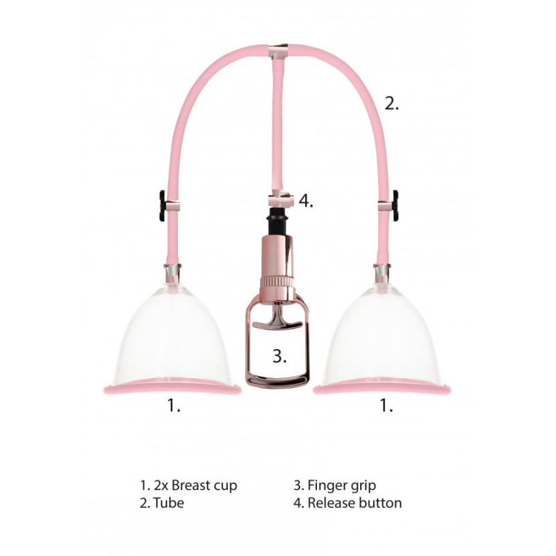 Pompe à seins MEDIUM - Rose Gold - Pompes à seins pour travesti