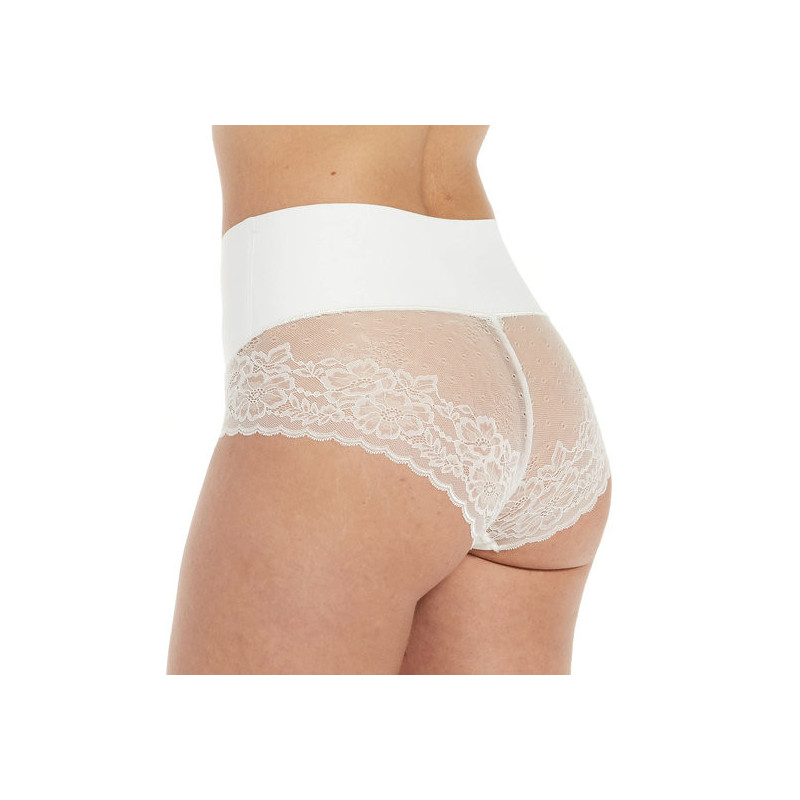 Culotte tucking blanche à dentelles - Tucking